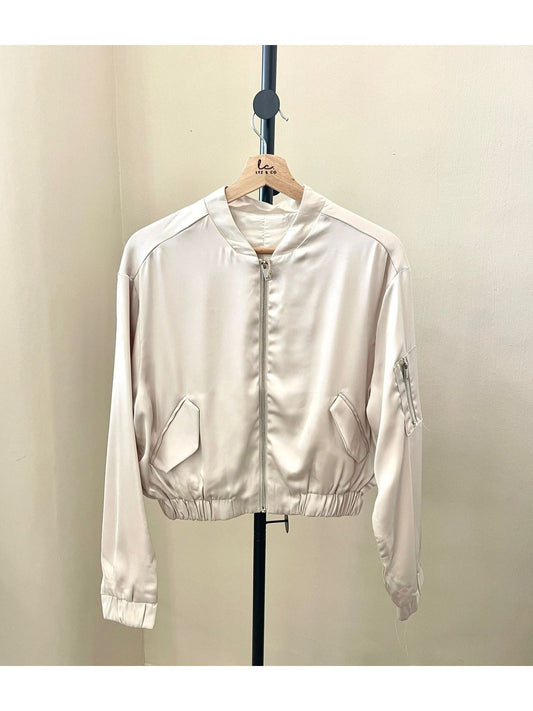 Satin Bomber Jacket